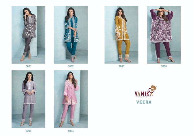 Veera By Vamika Styles Western Top With Bottom Wholesale Shop In Surat
